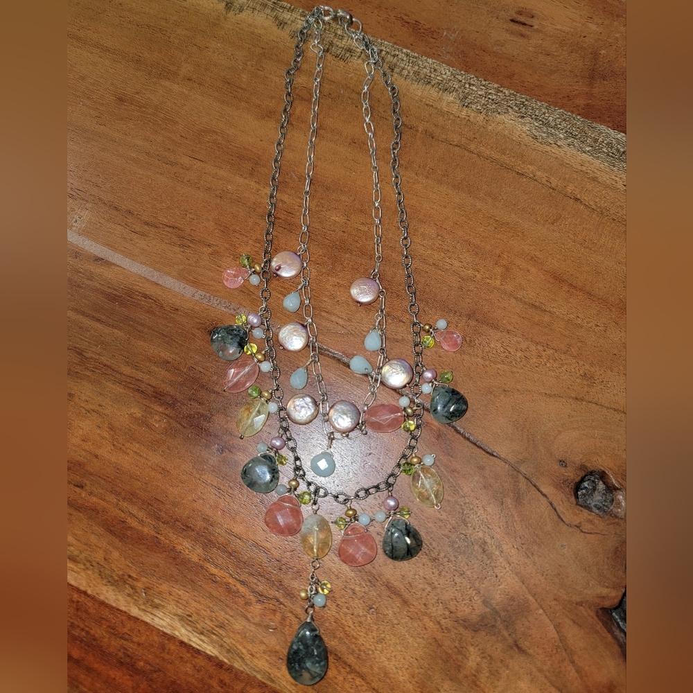 Multicolor beaded necklace